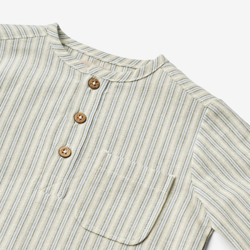 Wheat Main Shirt Bjørk Shirts and Blouses 4109 aquablue stripe