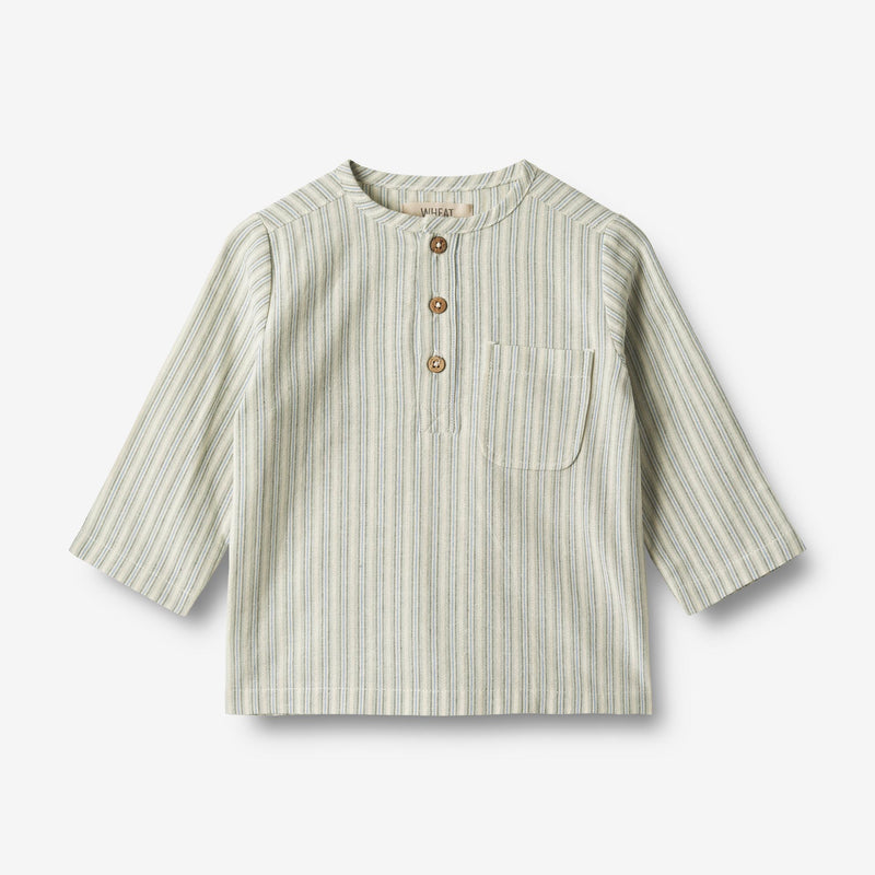 Wheat Main Shirt Bjørk Shirts and Blouses 4109 aquablue stripe