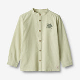 Wheat Main Shirt Embroidery Willum Shirts and Blouses 4142 green stripe