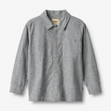 Wheat Main Shirt L/S Oscar Shirt 9766 dark blue chambray