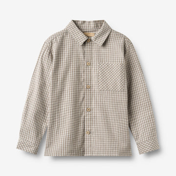 Wheat Main Shirt L/S Oscar Shirt 0104 greybrown check