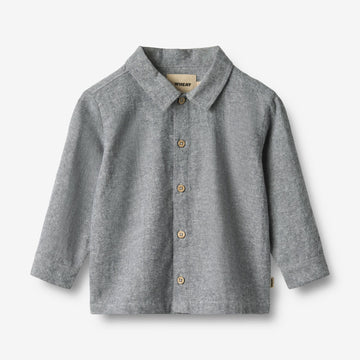 Wheat Main Shirt L/S Oscar Shirt 9766 dark blue chambray