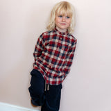 Wheat Main Shirt L/S Willum Shirts and Blouses 9588 red blue check