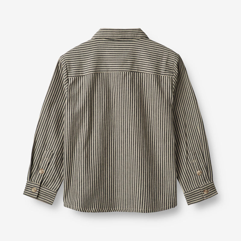 Wheat Main Shirt Ole Shirts and Blouses 0030 black coal stripe