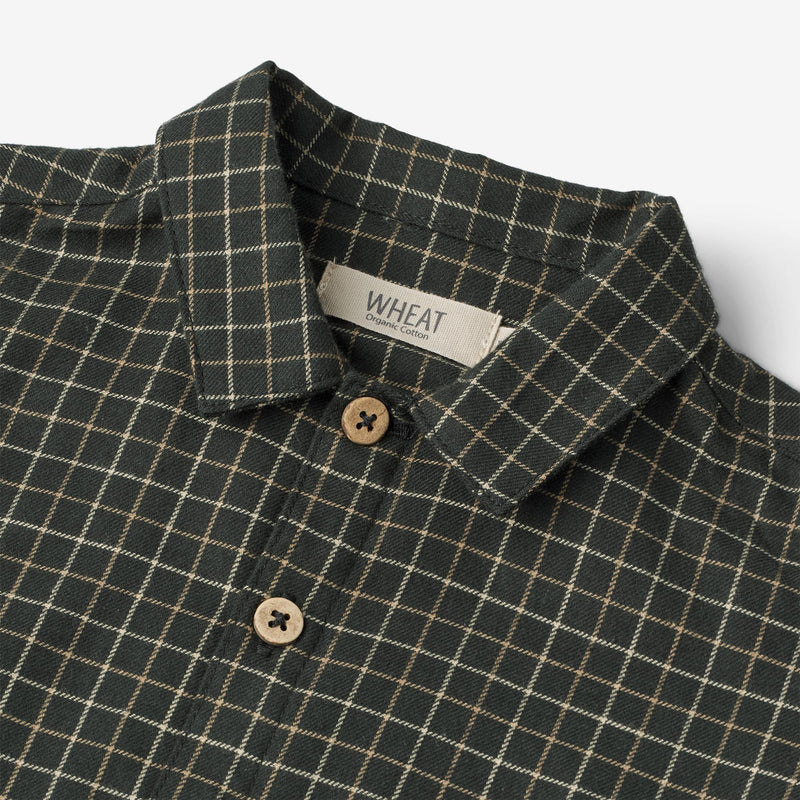 Wheat Main Shirt Oscar | Baby Shirts and Blouses 0026 black coal check