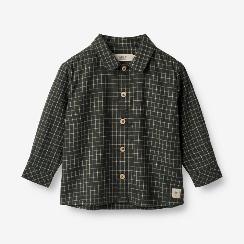Wheat Main Shirt Oscar | Baby Shirts and Blouses 0026 black coal check