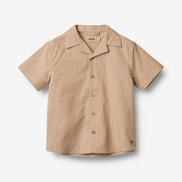 Wheat Main Shirt S/S Anker Shirt 5078 caramel stripe