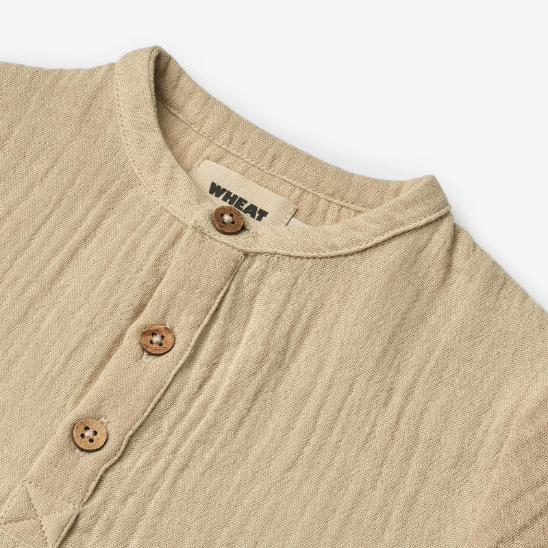 Wheat Main Shirt S/S Svend Shirt 9441 soft sand