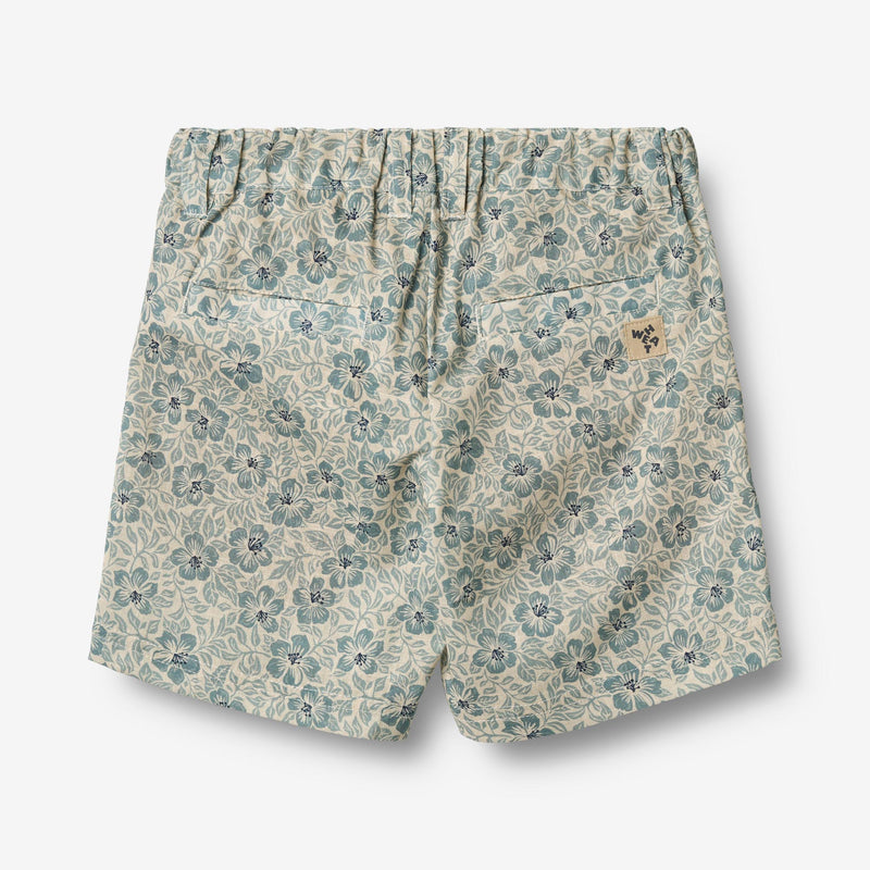 Wheat Main Shorts Elvig Shorts 9412 aqua hawaii flowers