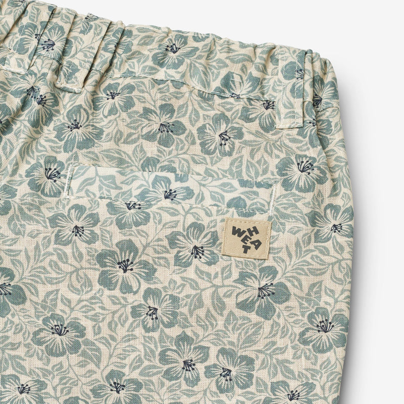 Wheat Main Shorts Elvig Shorts 9412 aqua hawaii flowers