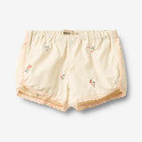Wheat Main Shorts Lace Inger Shorts 9644 ivory embroidery flowers