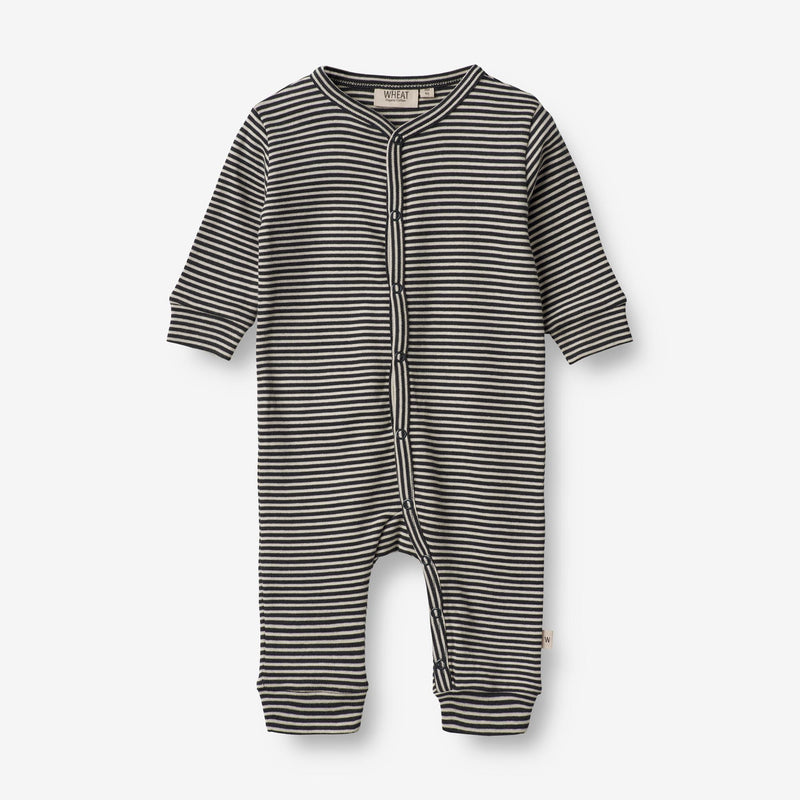 Wheat Main Sleepsuit Nikola | Baby Home 1436 navy night stripe