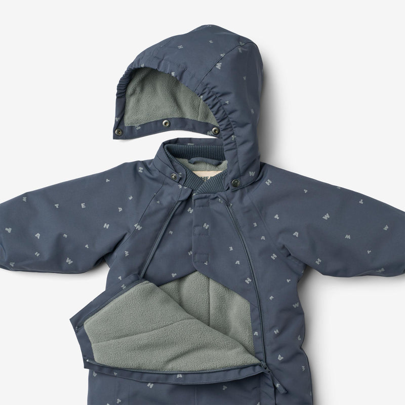 Wheat Outerwear Snowsuit Adi Outdoor Suit 9534 greyblue letters