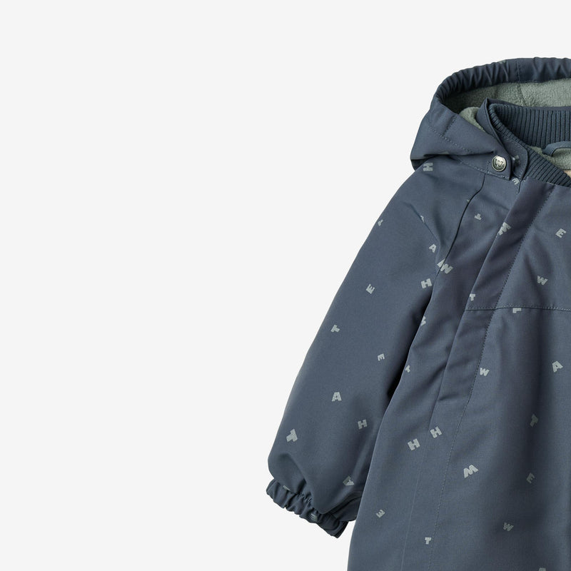 Wheat Outerwear Snowsuit Adi Outdoor Suit 9534 greyblue letters