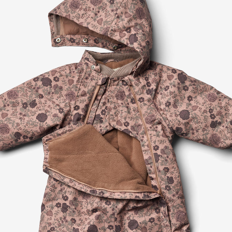 Wheat Outerwear Snowsuit Adi Tech | Baby Snowsuit 2474 rose dawn flowers
