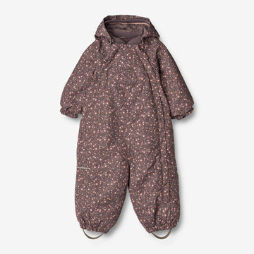 Wheat Outerwear Snowsuit Adi Tech | Baby Snowsuit 3121 eggplant buttercups
