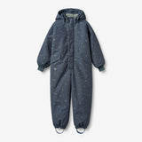 Wheat Outerwear Snowsuit Miko Outdoor Suit 9534 greyblue letters