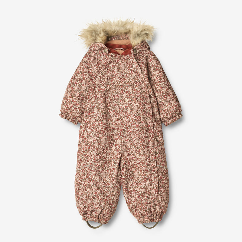 Wheat Outerwear Snowsuit Nickie Tech | Baby Snowsuit 2036 rose dust flowers