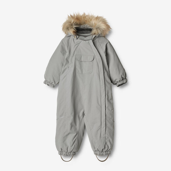 Grey best sale baby snowsuit