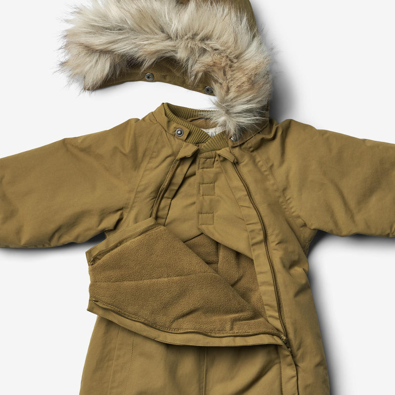 Wheat Outerwear Snowsuit Nickie Tech | Baby Snowsuit 4101 dry moss