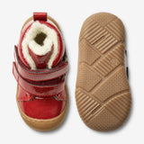 Wheat Footwear Snugga Wool Patent | Baby Prewalkers 2072 red