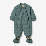 Wheat Outerwear Summer Puffer Baby Suit Nunu Technical suit 0229 navy melange