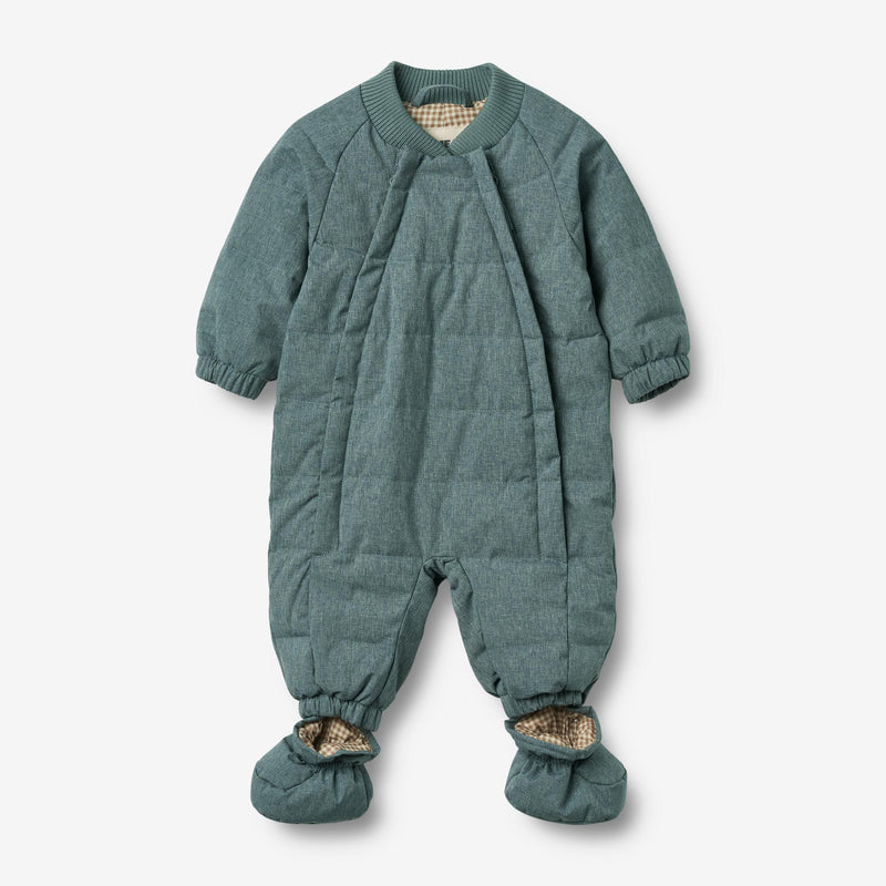 Wheat Outerwear Summer Puffer Baby Suit Nunu Technical suit 0229 navy melange