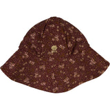 Wheat Main Sun Hat Swimwear 2753 maroon flowers