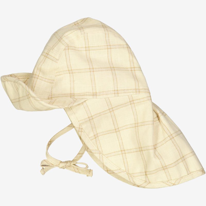 Wheat Main  Sunhat Albert | Baby Acc 9108 buttermilk check