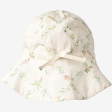 Wheat Main Sunhat Chloe Accessory 9426 ivory checked flowers