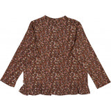 Wheat Main Sweat Cardigan Alicia Jackets 2753 maroon flowers