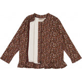 Wheat Main Sweat Cardigan Alicia Jackets 2753 maroon flowers