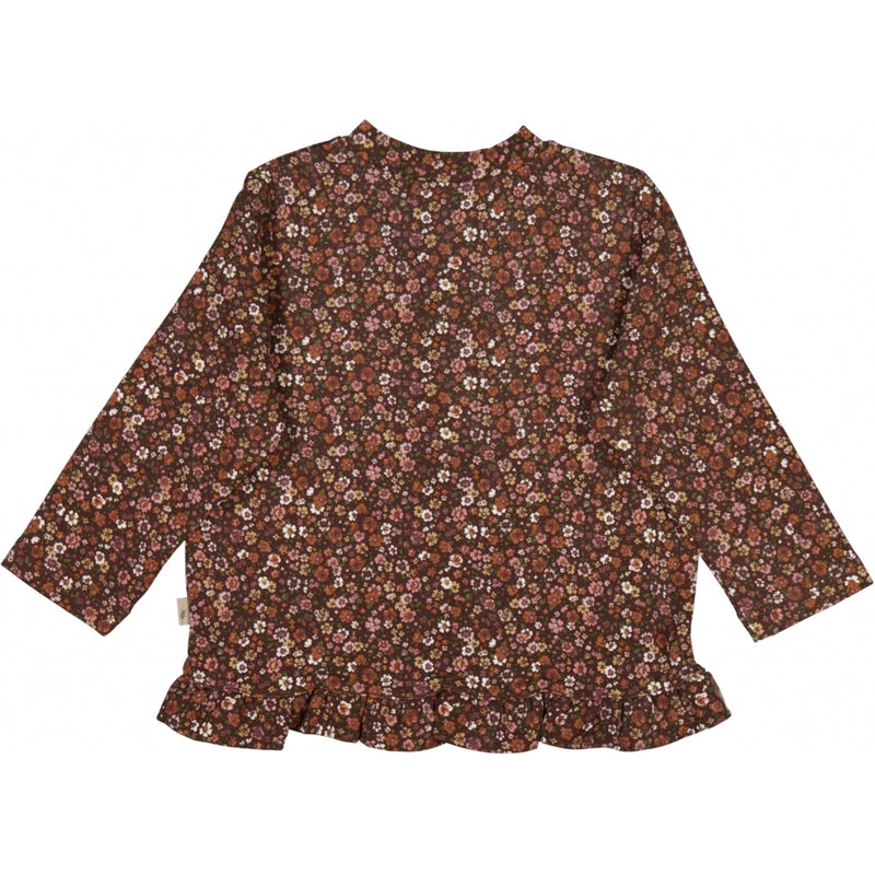 Wheat Main Sweat Cardigan Alicia Jackets 2753 maroon flowers