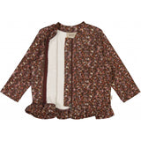 Wheat Main Sweat Cardigan Alicia Jackets 2753 maroon flowers