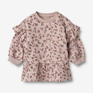 Wheat Main Sweat Dress Annika | Baby Dresses 1136 dry rose flower vine