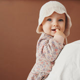 Wheat Main Sweat Dress L/S Zenia Dress 2036 rose dust flowers
