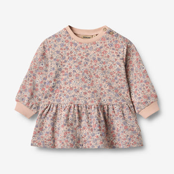 Wheat Main Sweat Dress L/S Zenia Dress 2036 rose dust flowers