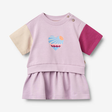 Wheat Main Sweat Dress S/S Mey Dress 9820 lavender glow
