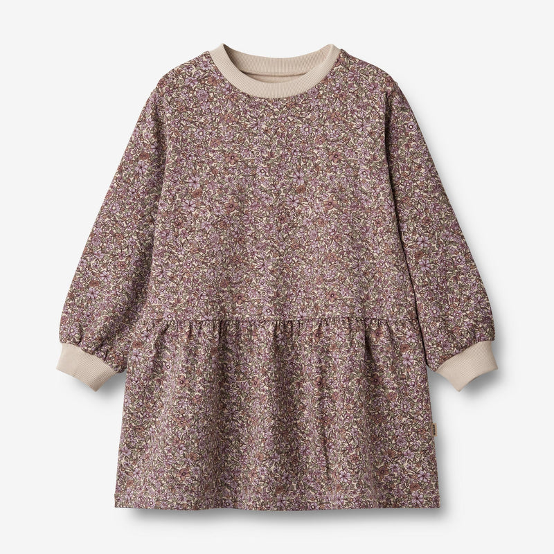 Wheat Main Sweat Dress Zenia Dresses 1358 lilac flowers