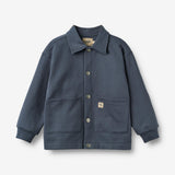 Wheat Main Sweat Jacket L/S Carmine Sweatshirt 1292 greyblue