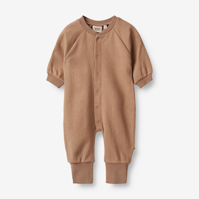 Wheat Main Sweat Jumpsuit Lou | Baby Jumpsuits 2121 berry dust