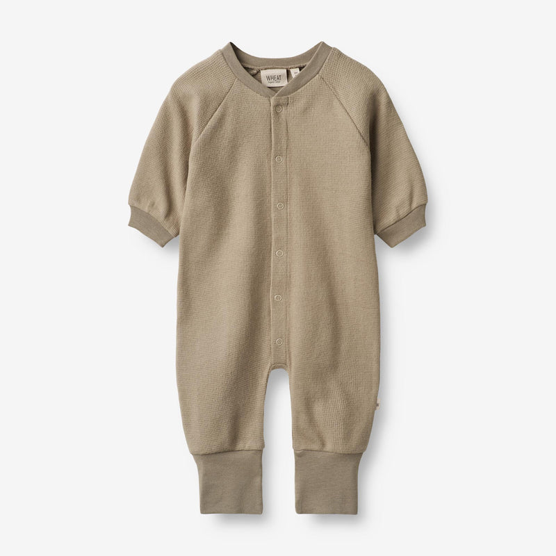 Wheat Main Sweat Jumpsuit Lou | Baby Jumpsuits 3239 beige stone