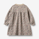 Wheat Main Sweat dress L/S Lilja Dress 9904 soft sand flowers