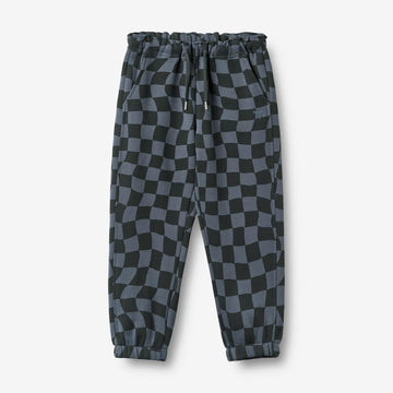Wheat Main Sweatpants Cosmo Trousers 1311 navy blue check
