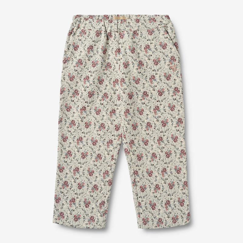 Wheat Main Sweatpants Eline Trousers 9539 slightly green flowers