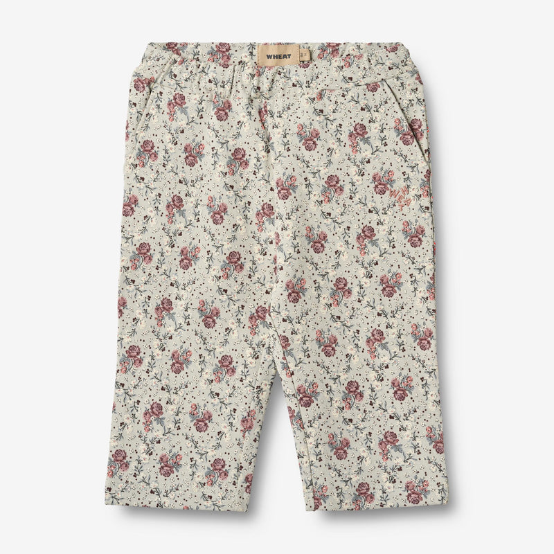Wheat Main Sweatpants Eline Trousers 9539 slightly green flowers