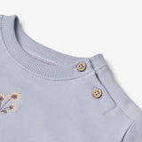 Wheat Main Sweatshirt Eliza Embroidery | Baby Sweatshirts 1497 ice purple