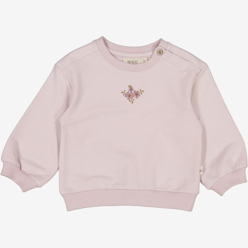 Wheat Sweatshirt Eliza Embroidery | Baby Sweatshirts 1354 soft lilac