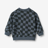 Wheat Main Sweatshirt L/S Elliot Sweatshirt 1311 navy blue check