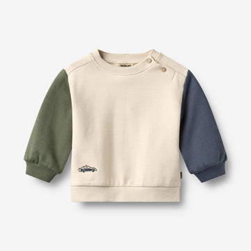 Wheat Main Sweatshirt L/S Elliot Embroidery Sweatshirt 3191 offwhite